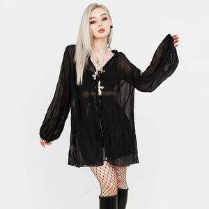 Disturbia Villain Texture Blouse